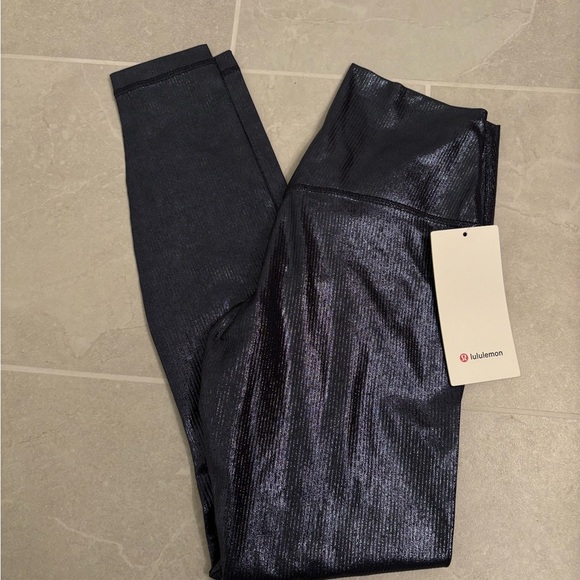 Lululemon Align Rib HR 28’’ Radiate Foil Print Black Night Size 8 - Picture 10 of 12